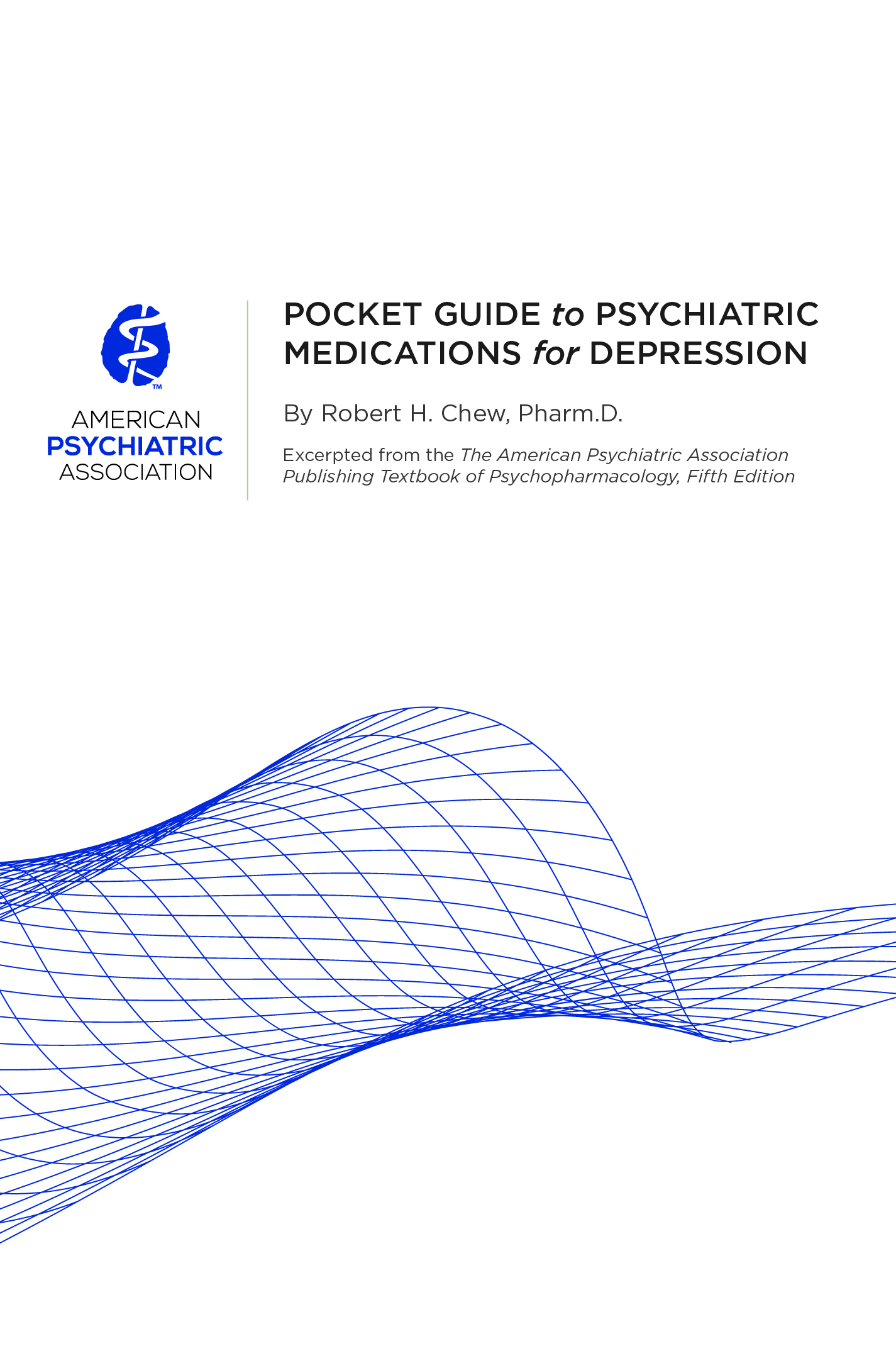 Pocket Guide to Psychiatric Medications for Depression page