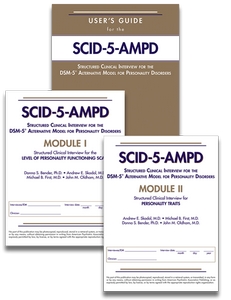 Set of User's Guide for SCID-5-AMPD, SCID-5-AMPD Module I, and SCID-5-AMPD Module II product page